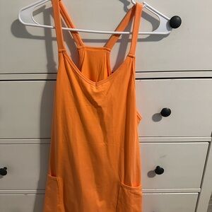 Vibrant Orange Tank Top dress